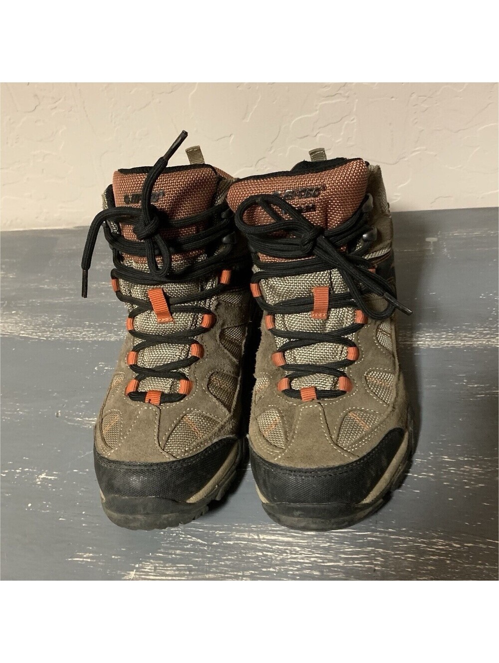 Hi-Tec Altitude Lite i WP Jr Hiking Boots Brown/Black/Orange US 1 Medium
